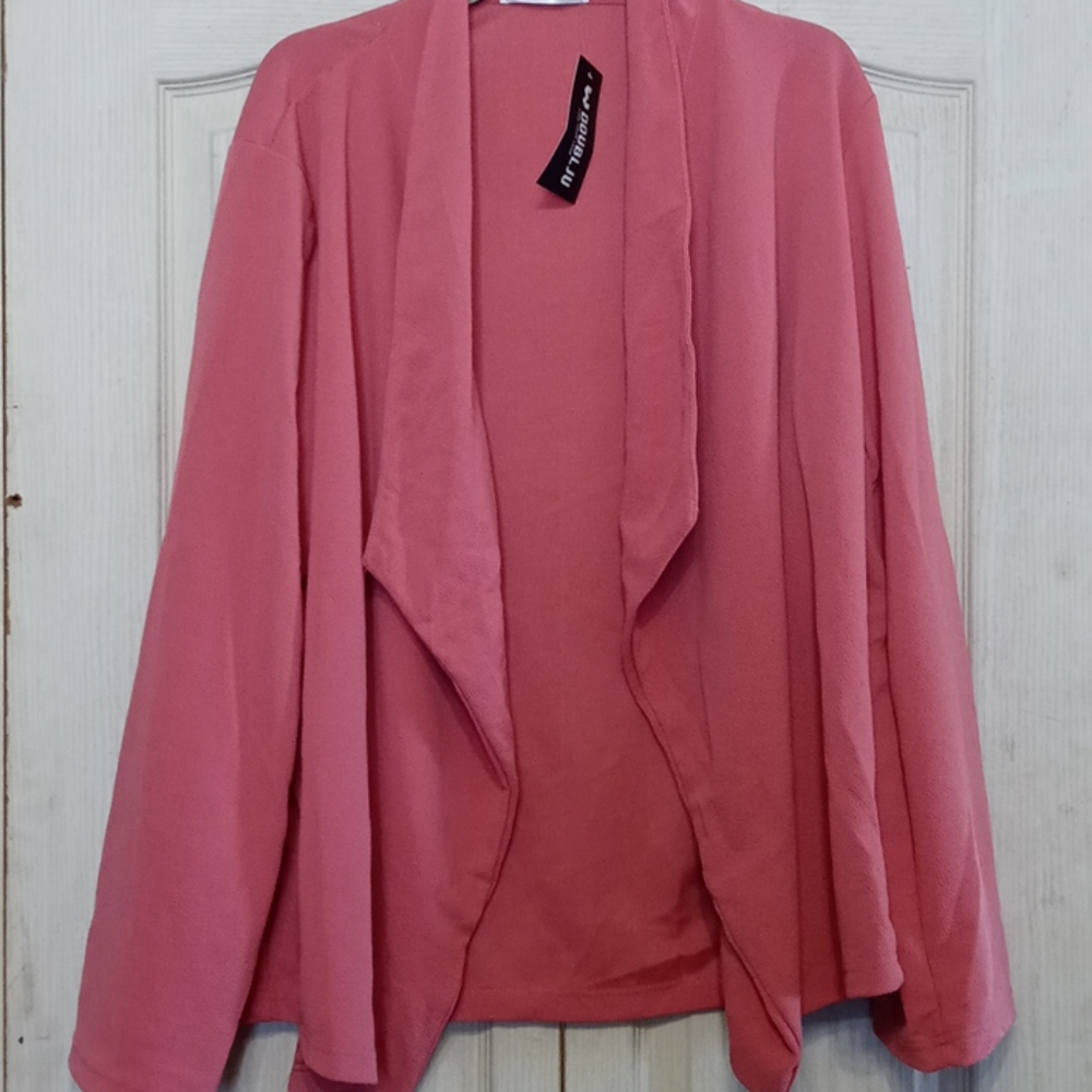 NWT Open Front Jacket by DoubleJu XL